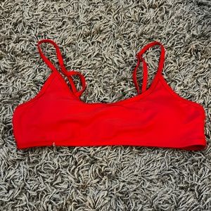 red bathing suit top from Shein